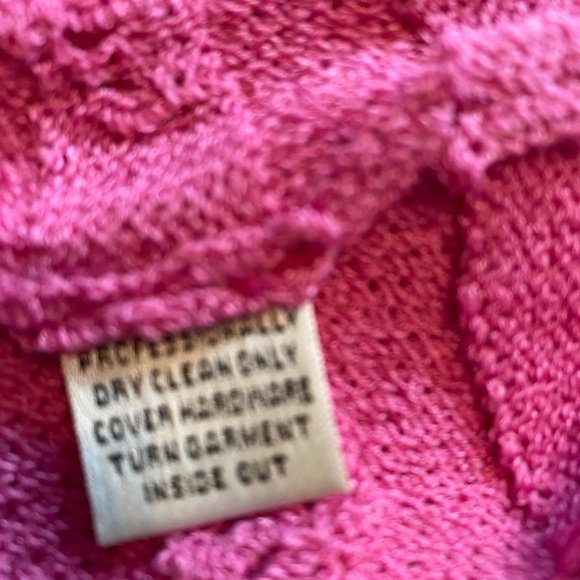 Vintage St John Sport by Marie Gray Pink Topaz Luxury Knit Button Down Cardigan - Picture 5 of 10